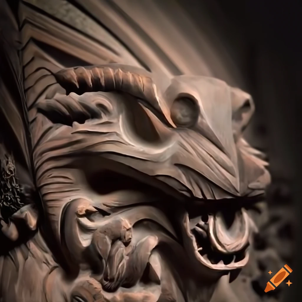 detailed architectural carving in hd