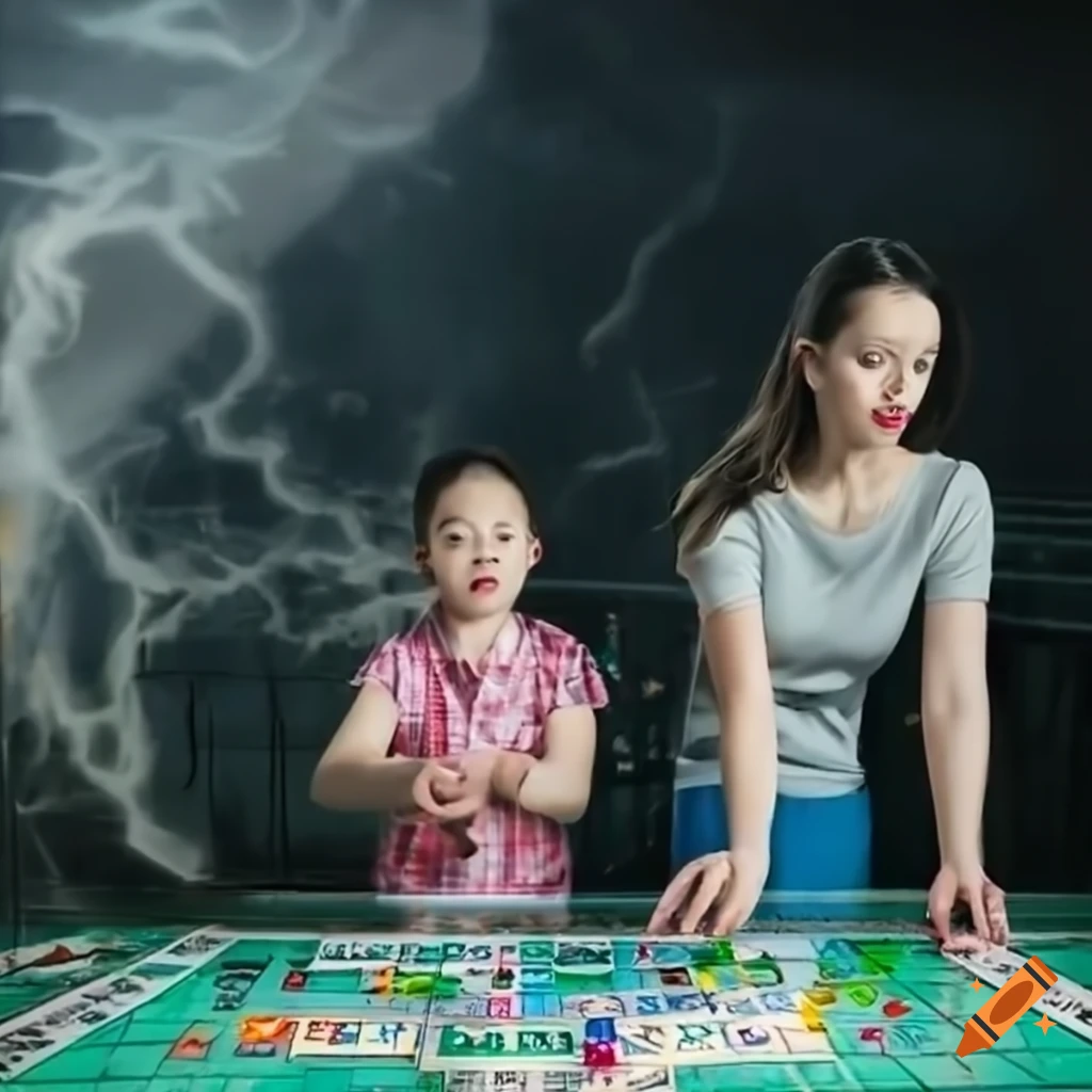 playing monopoly with family as tornado looms in the background