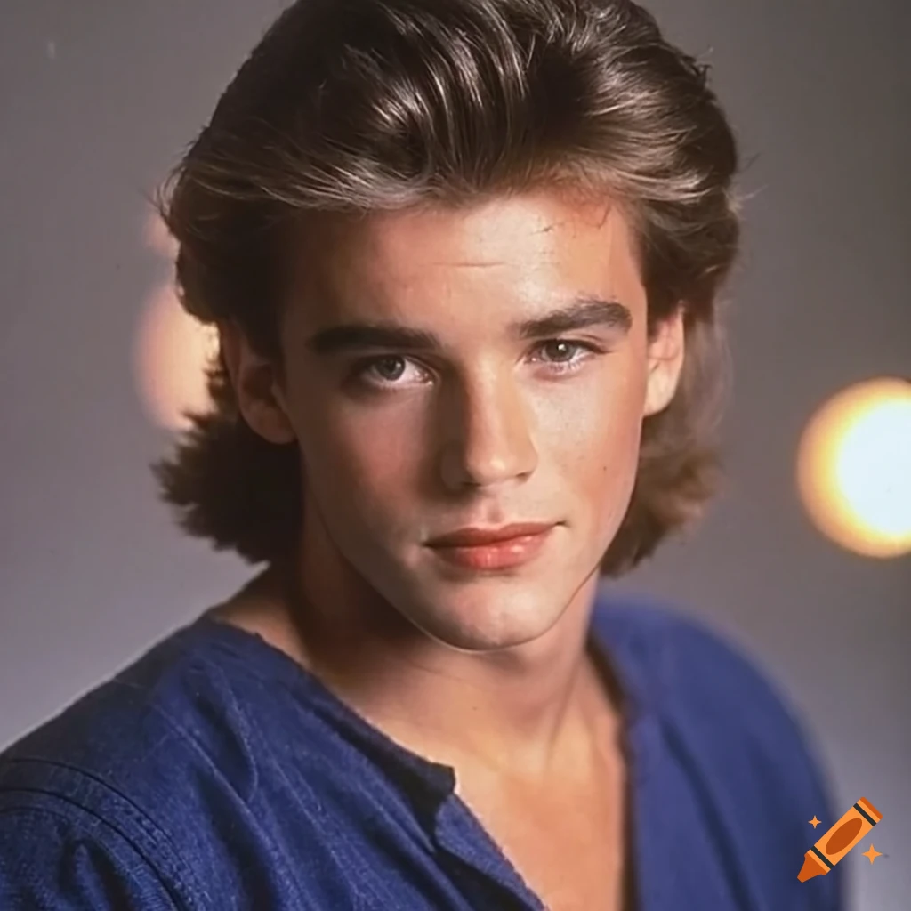 Portrait Of A Young Man In 1980s Style portrait-of-a-young-man-in-1980s-style