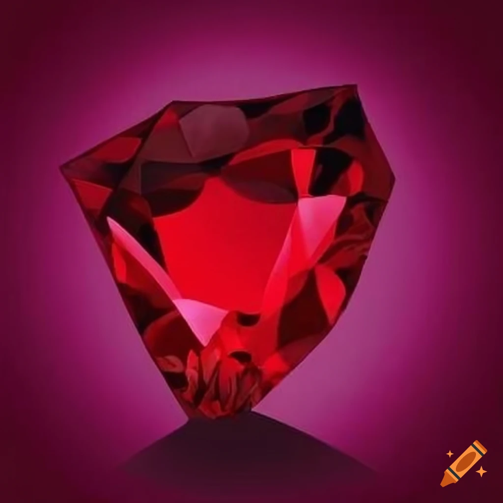brightly shining ruby