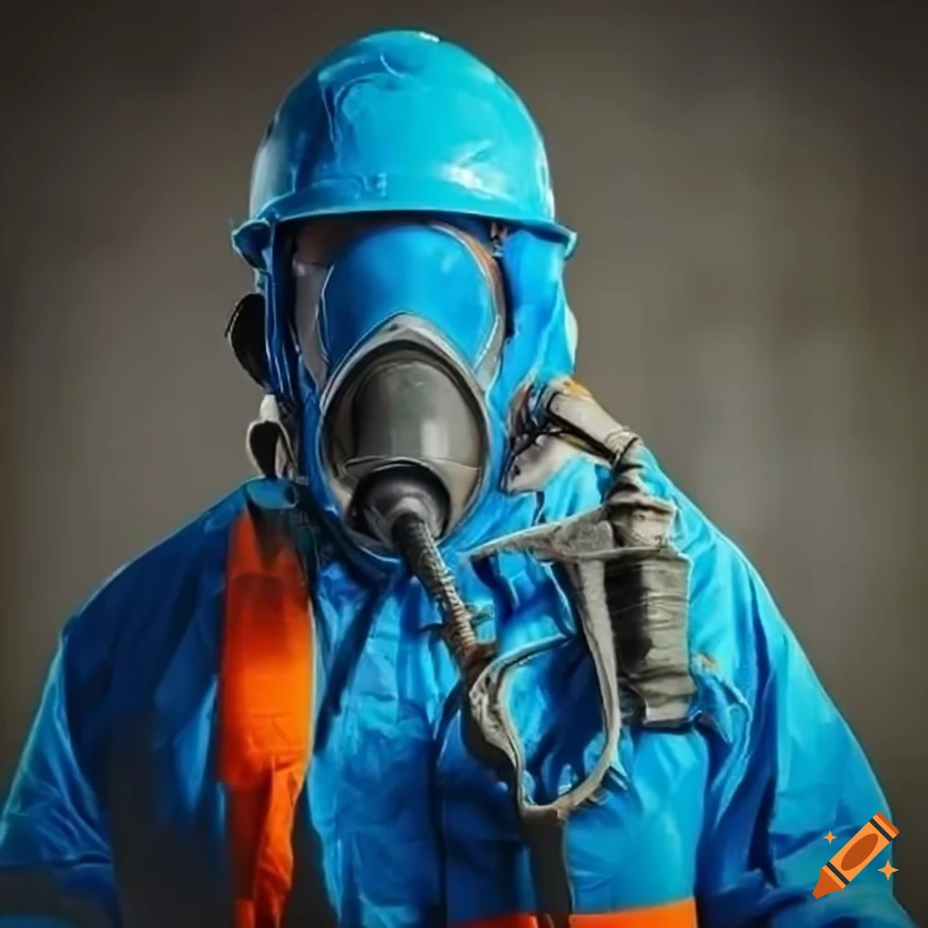construction worker mixing cement with pvc pipe
