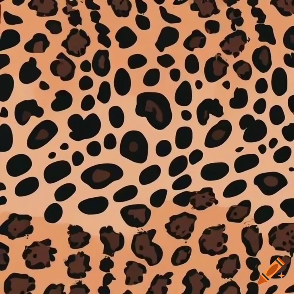 Close-up of stunning leopard spots on Craiyon