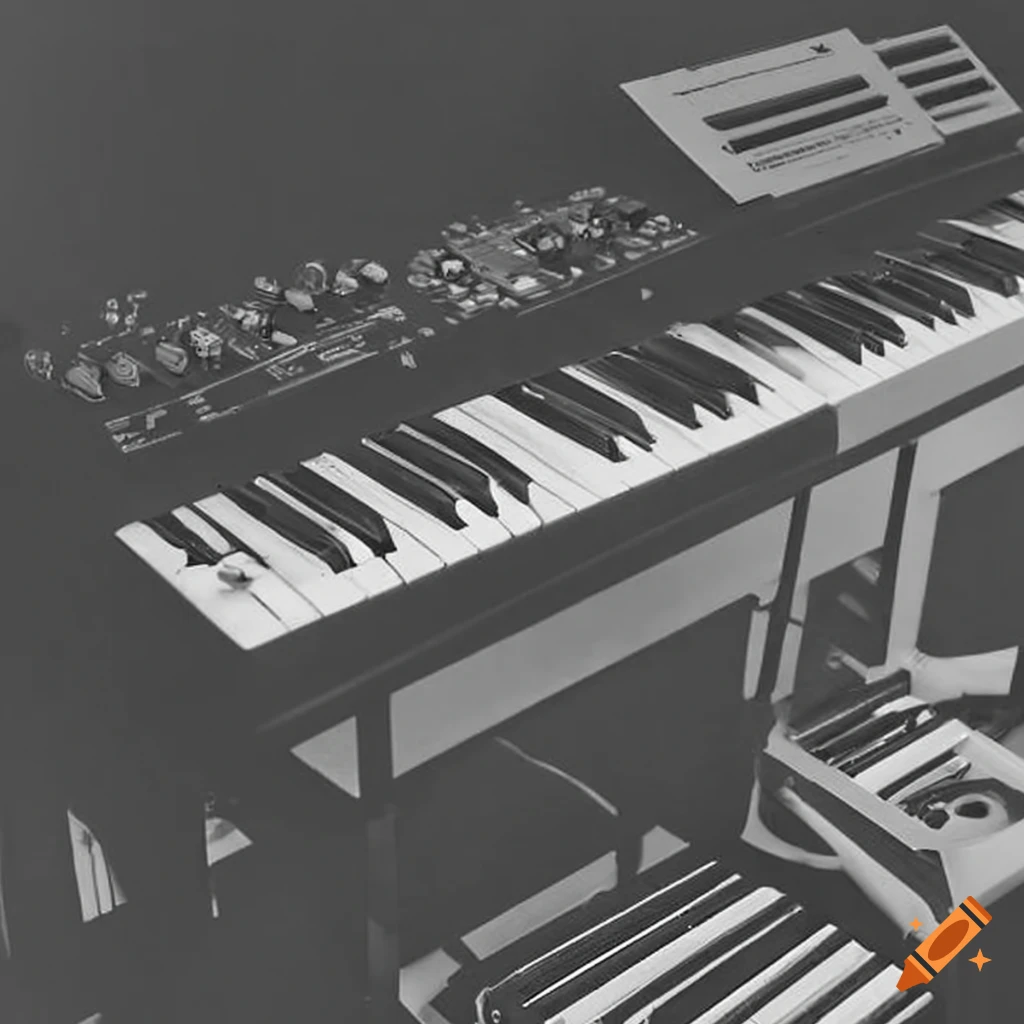 A young depeche mode playing synthesizers