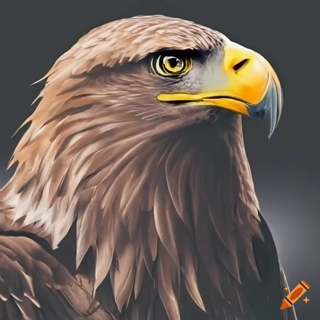 close-up of an eagle