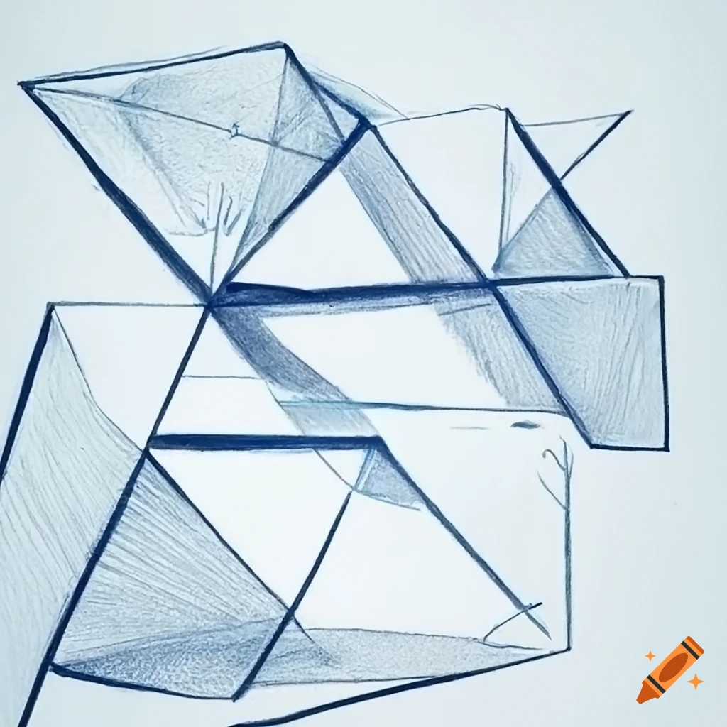 minimalist frosty glass with cool shadows and icy geometry