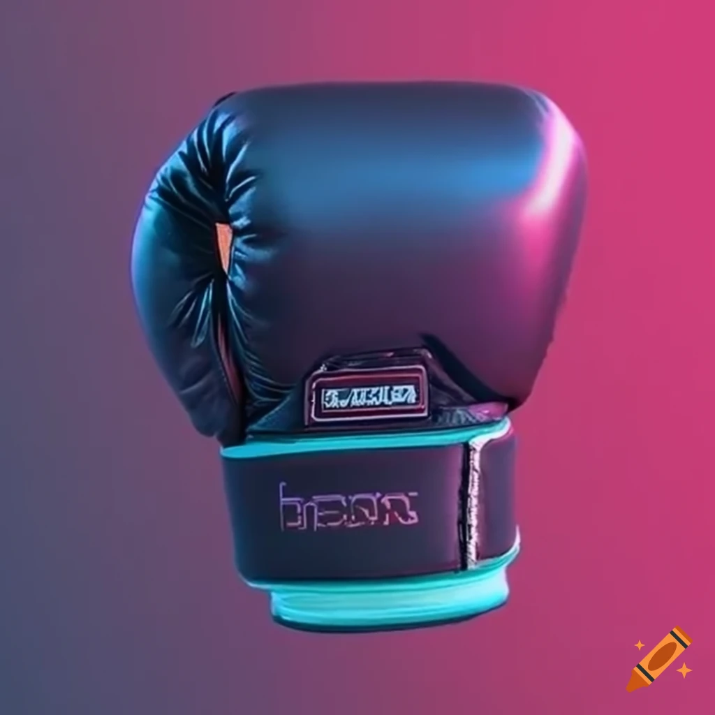 Vaporwavestyle boxing glove on Craiyon
