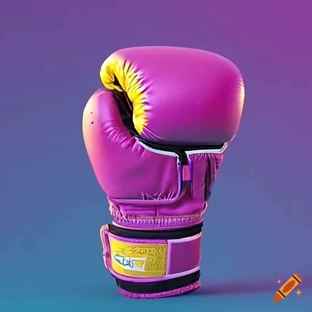 Vaporwaveinspired realistic boxing glove on Craiyon
