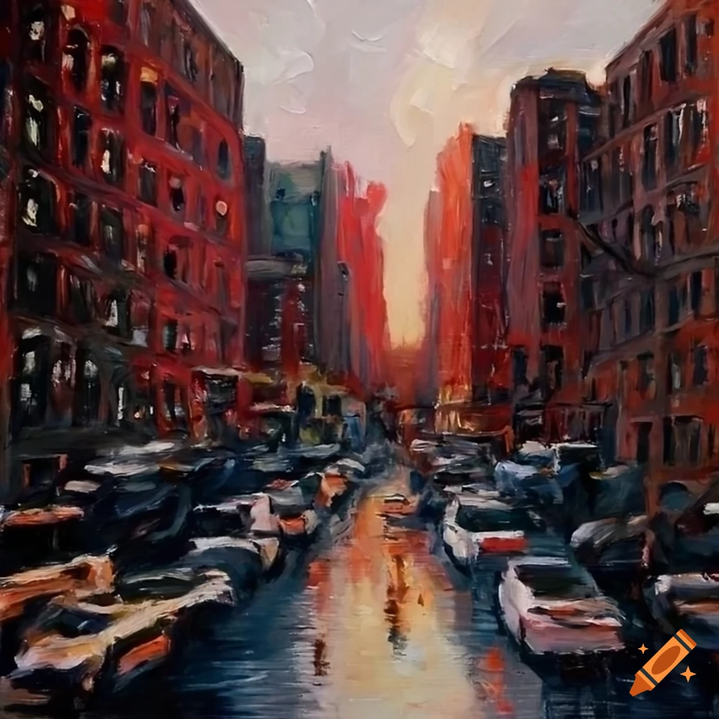 Oil painting of the bronx, new york on Craiyon