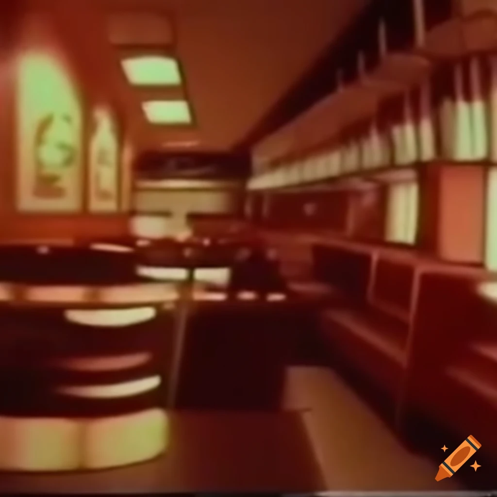 retro footage inside a Burger King restaurant in 1979