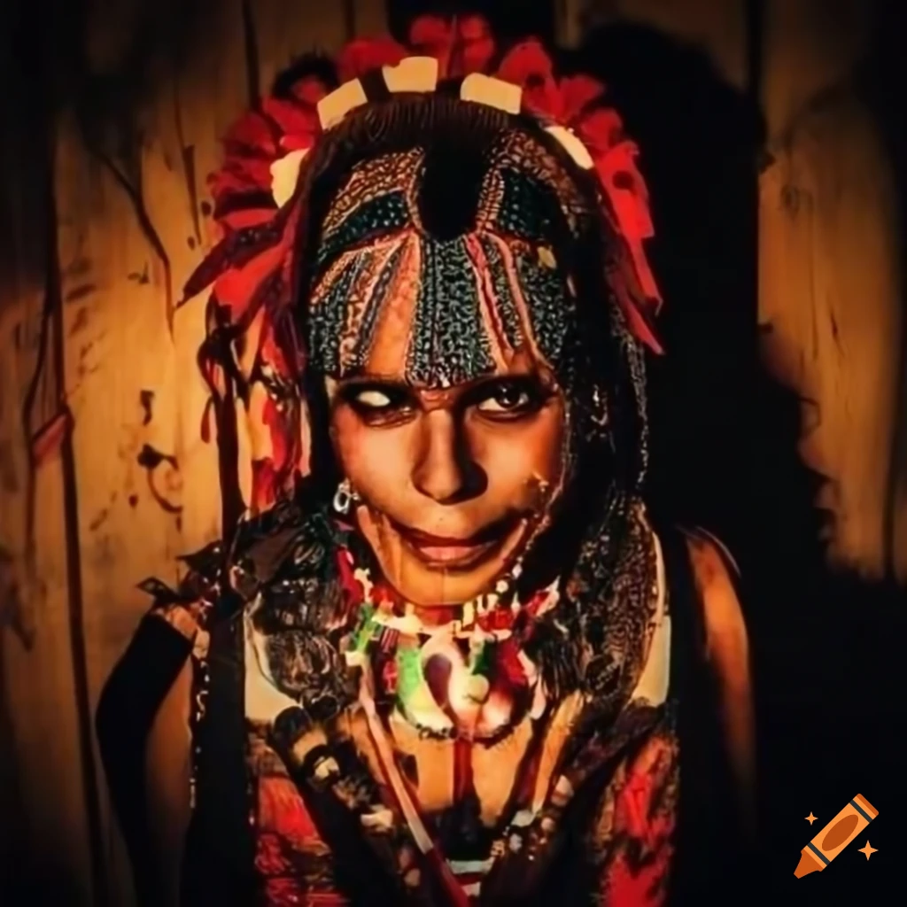 poster for a tribal world music festival in the Italian Alps