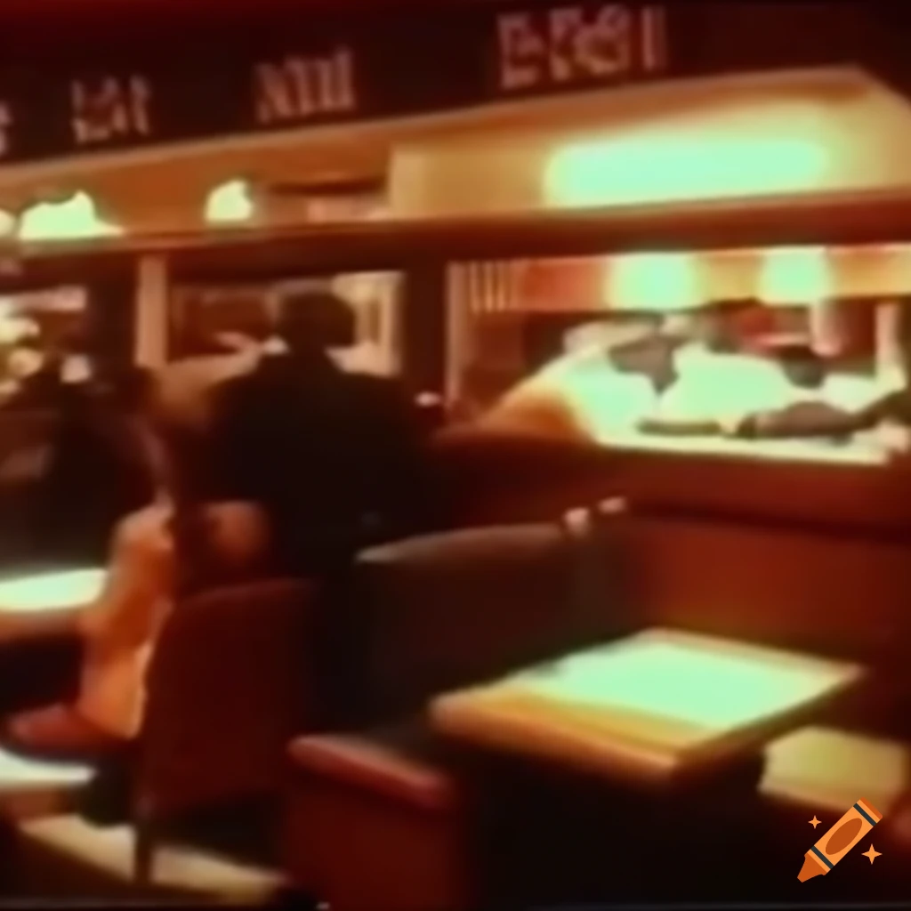 retro footage inside a Burger King restaurant in 1979
