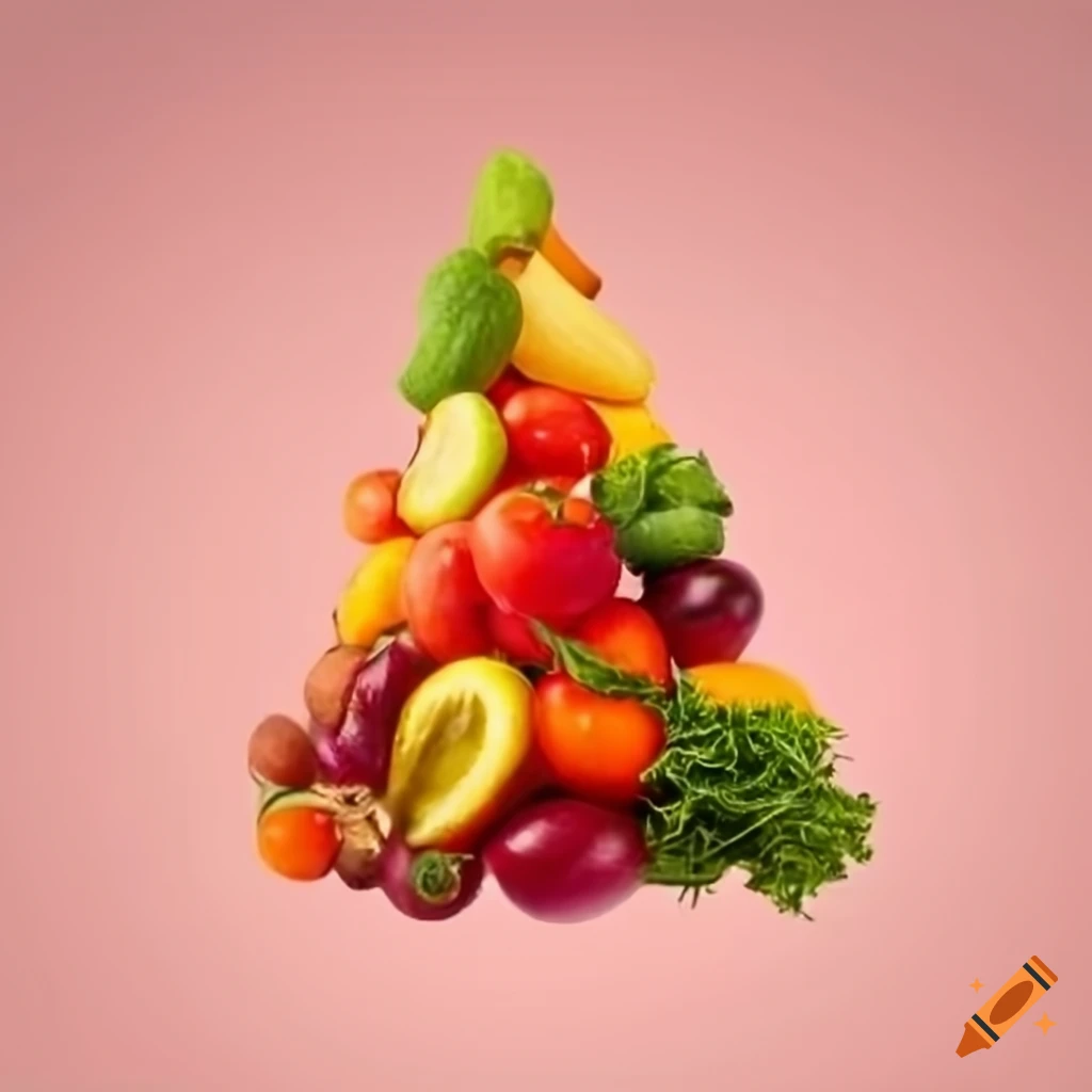 organic fruit and vegetable arrangement