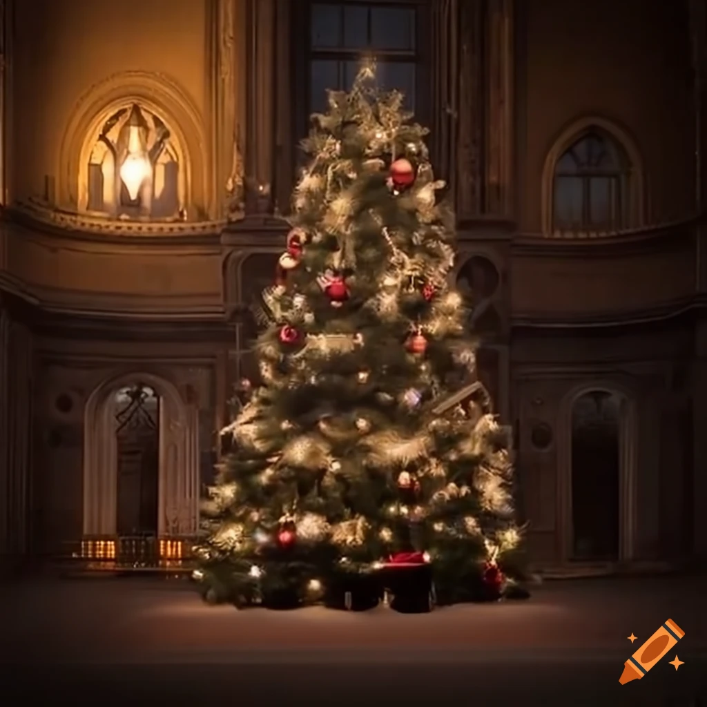festive-christmas-tree-on-craiyon