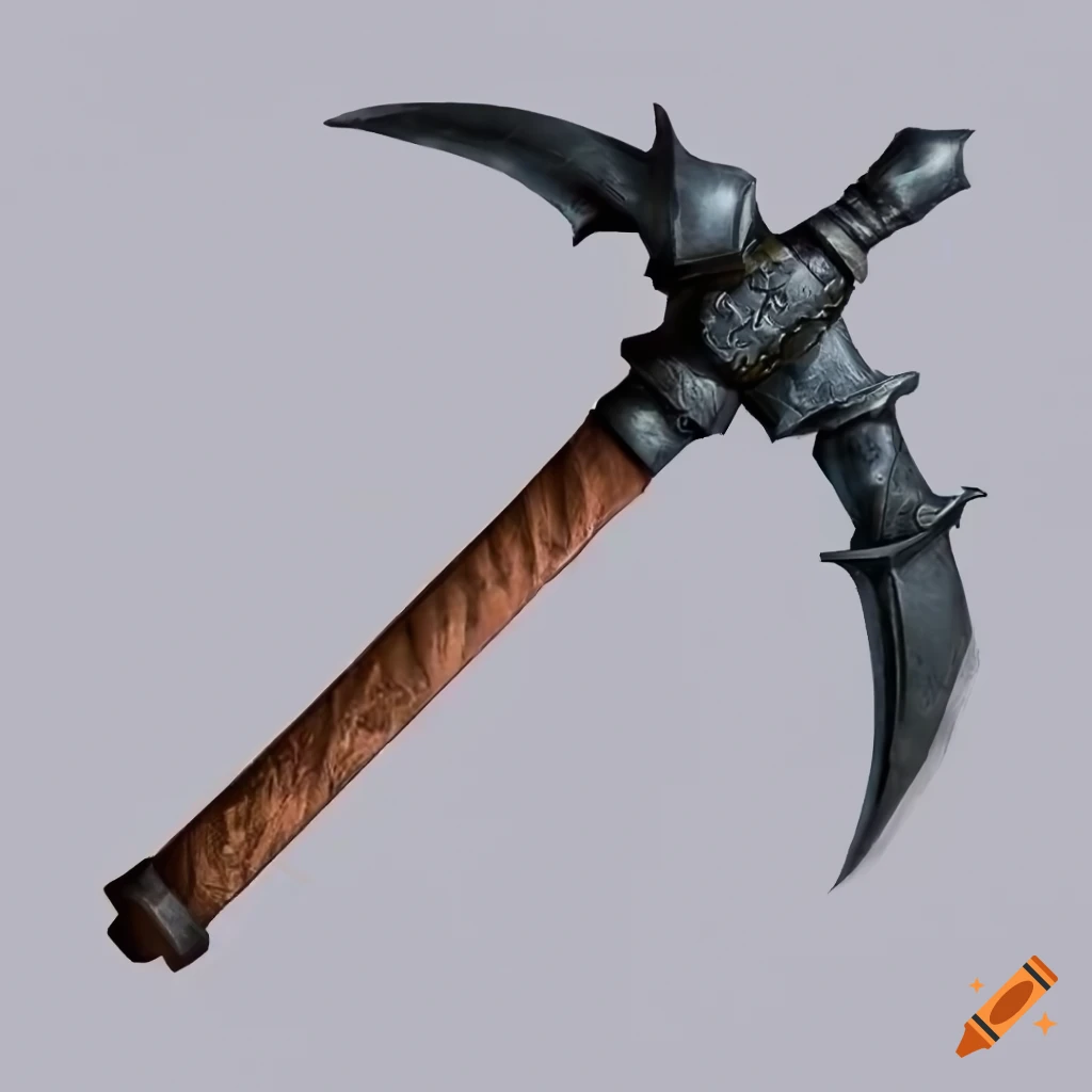 Image of an iron pickaxe