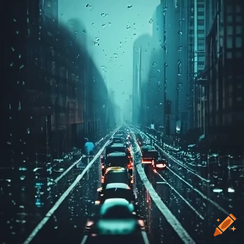 rainy day traffic depicted as underground rail map