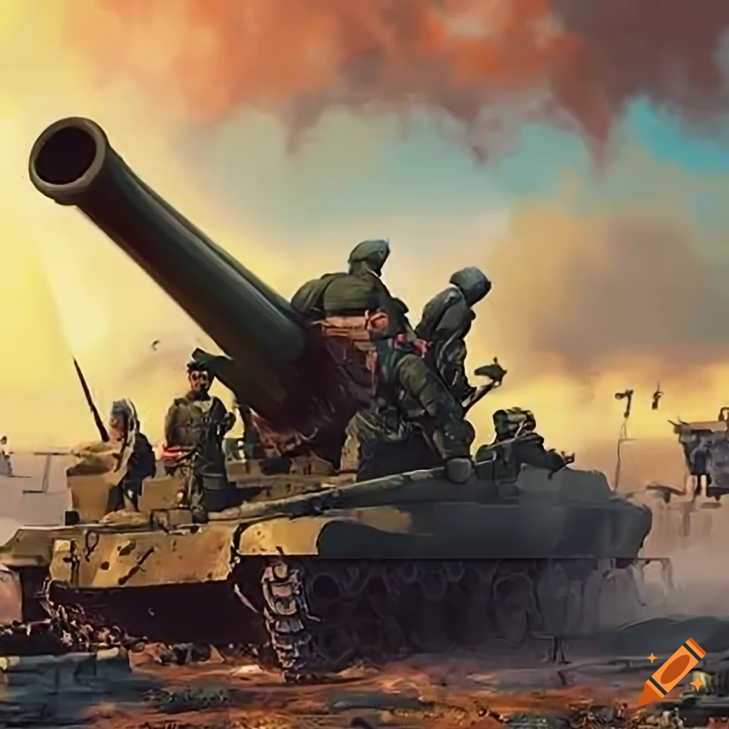 Russia vs western artillery comparison illustration