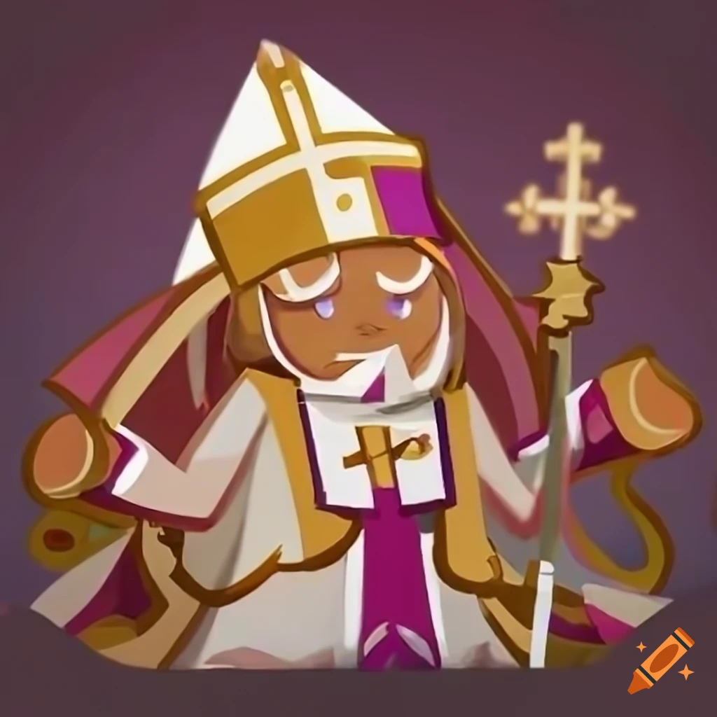Cookie Run Kingdom character 'Pope Pope' artwork