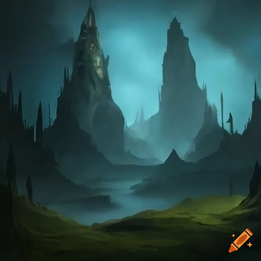 Dungeons and dragons inspired fantasy background