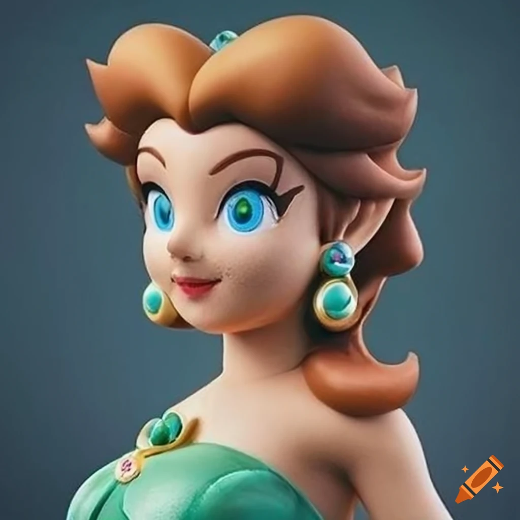 hyper-realistic portrait of Princess Daisy from Marvel comics