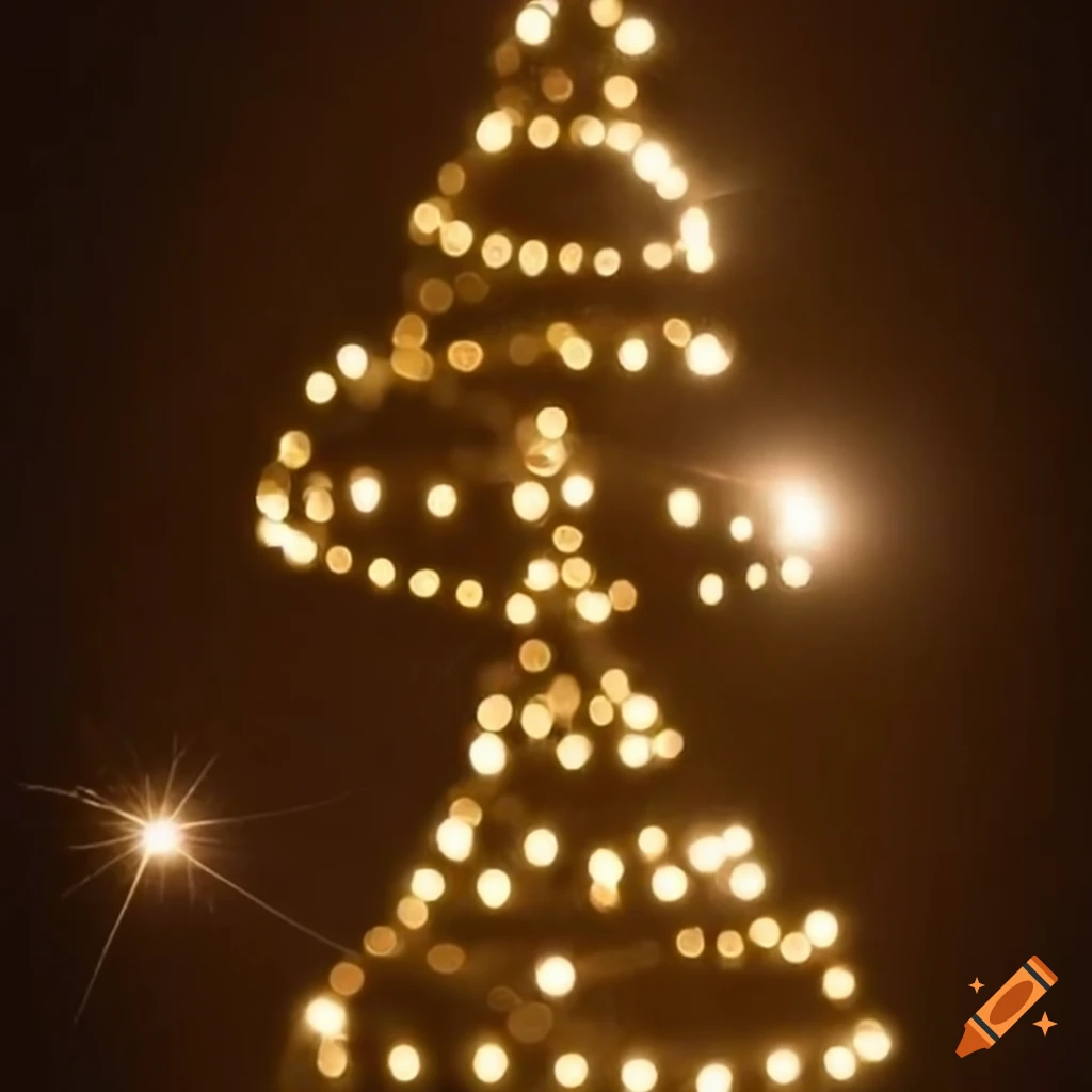 Dna strand shaped like a christmas tree on Craiyon