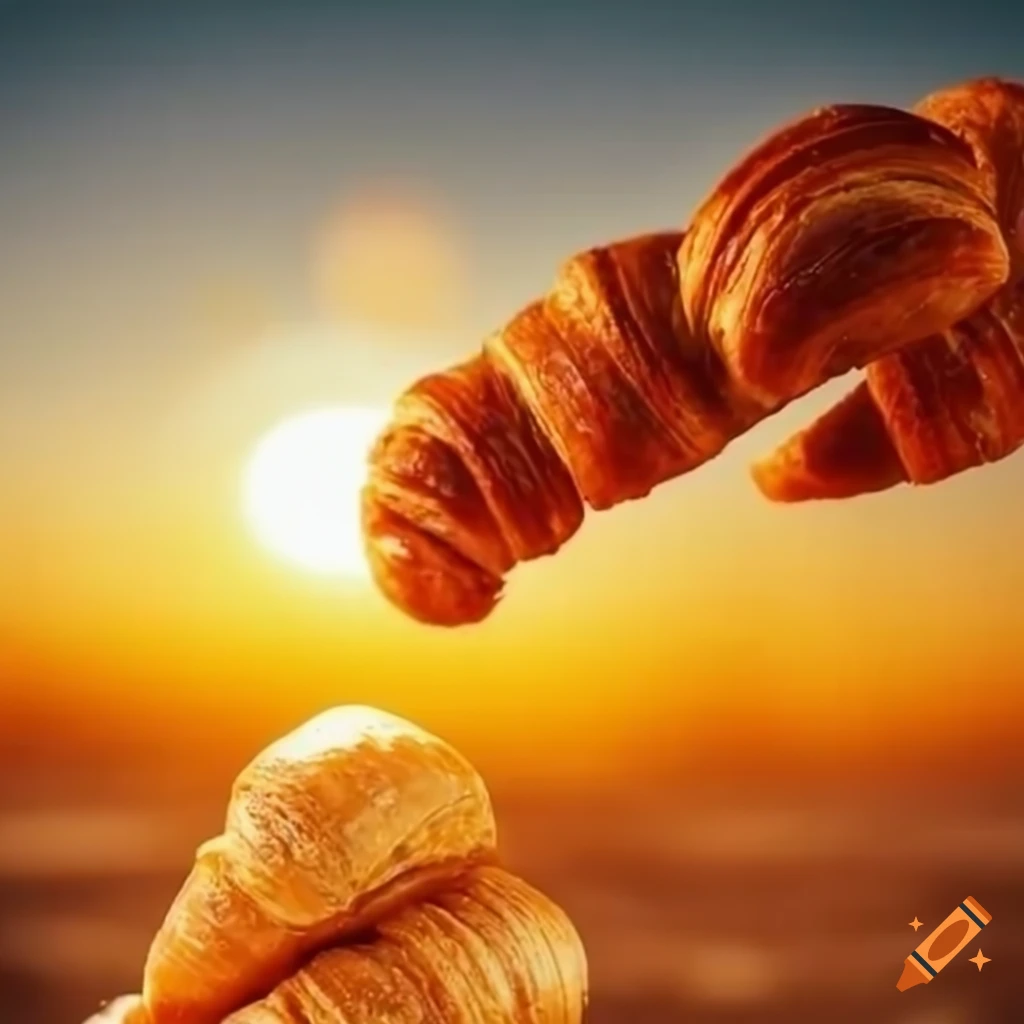 Croissants de soleil for breakfast on Craiyon