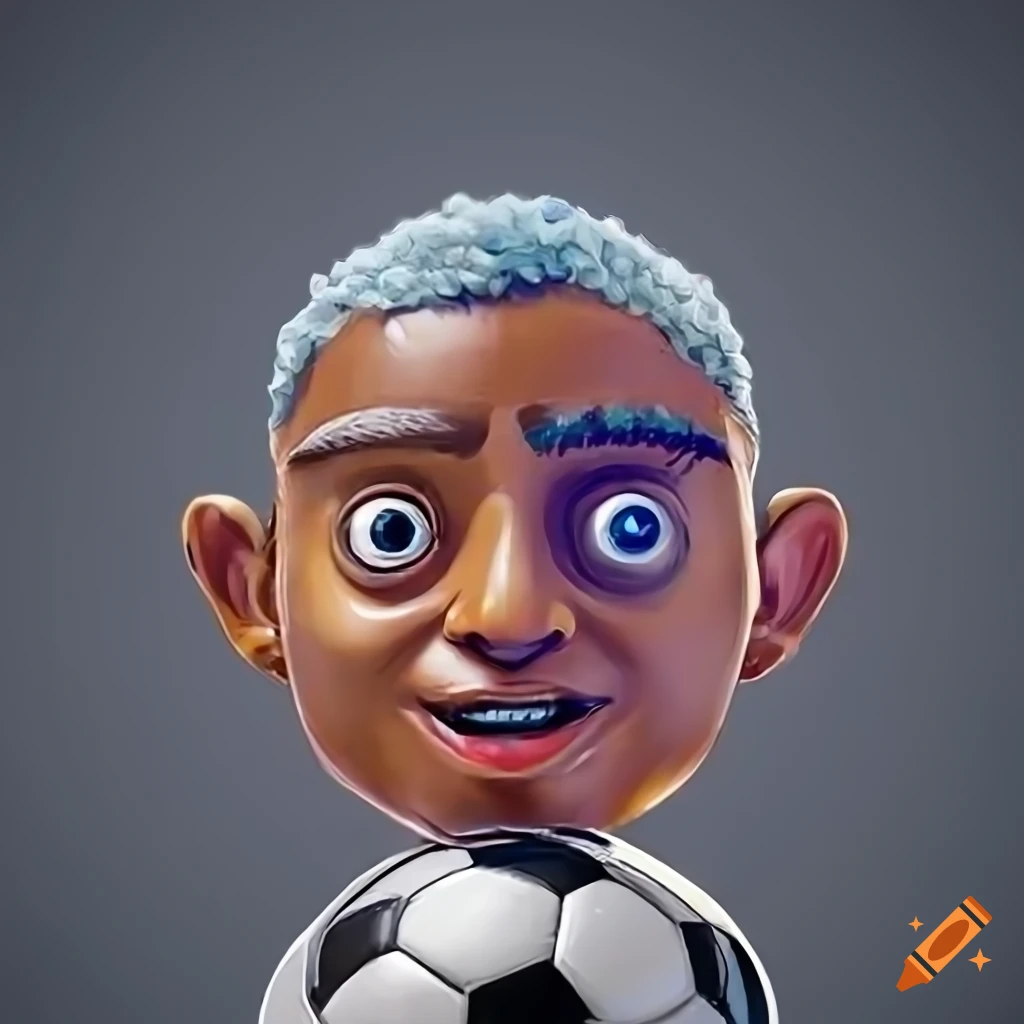 Nft soccer character artwork on Craiyon