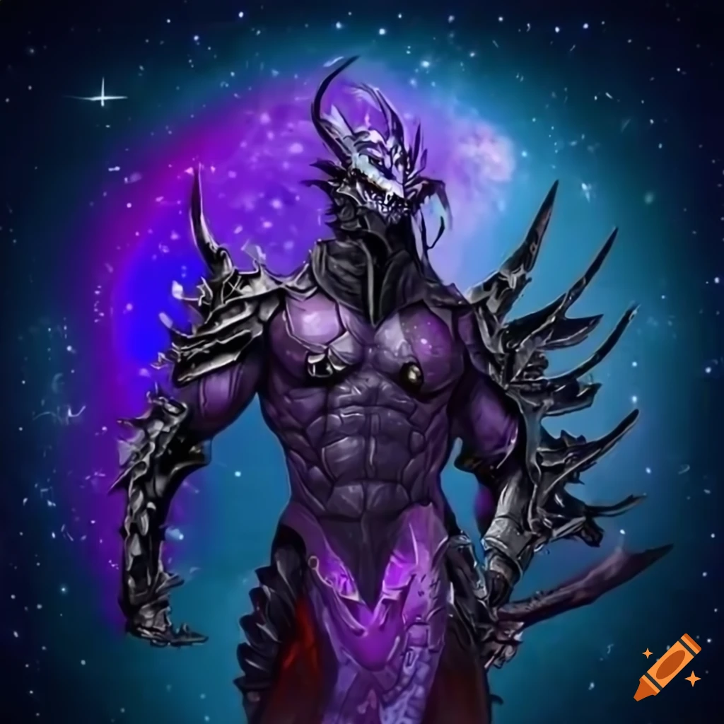 Cybernetic dragon warrior with wings in detailed armor on Craiyon