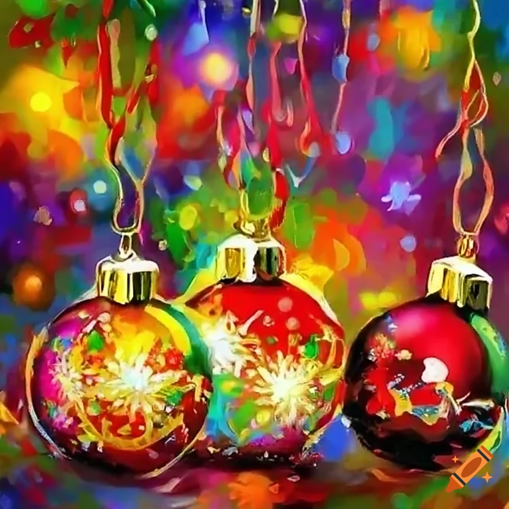 Festive Christmas Ornaments On Craiyon 