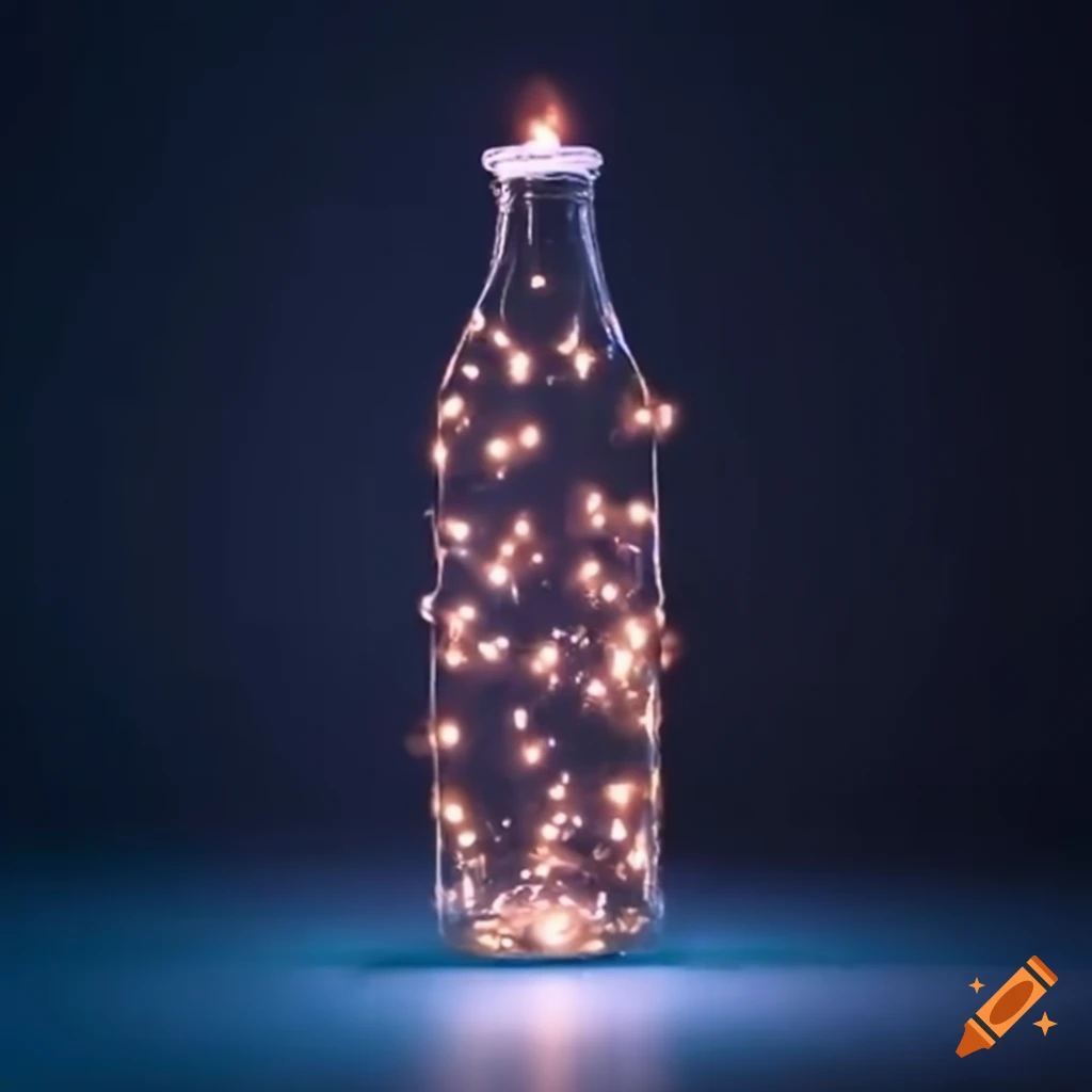 captivating lights captured in a bottle