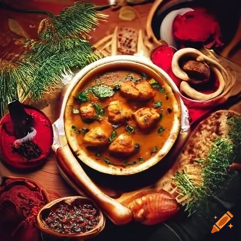 Delicious indian christmas food