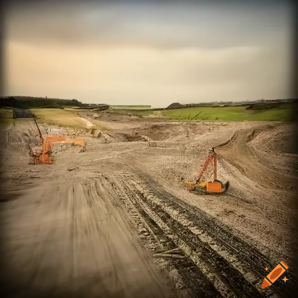 construction of high-speed railway in Yarnton, UK
