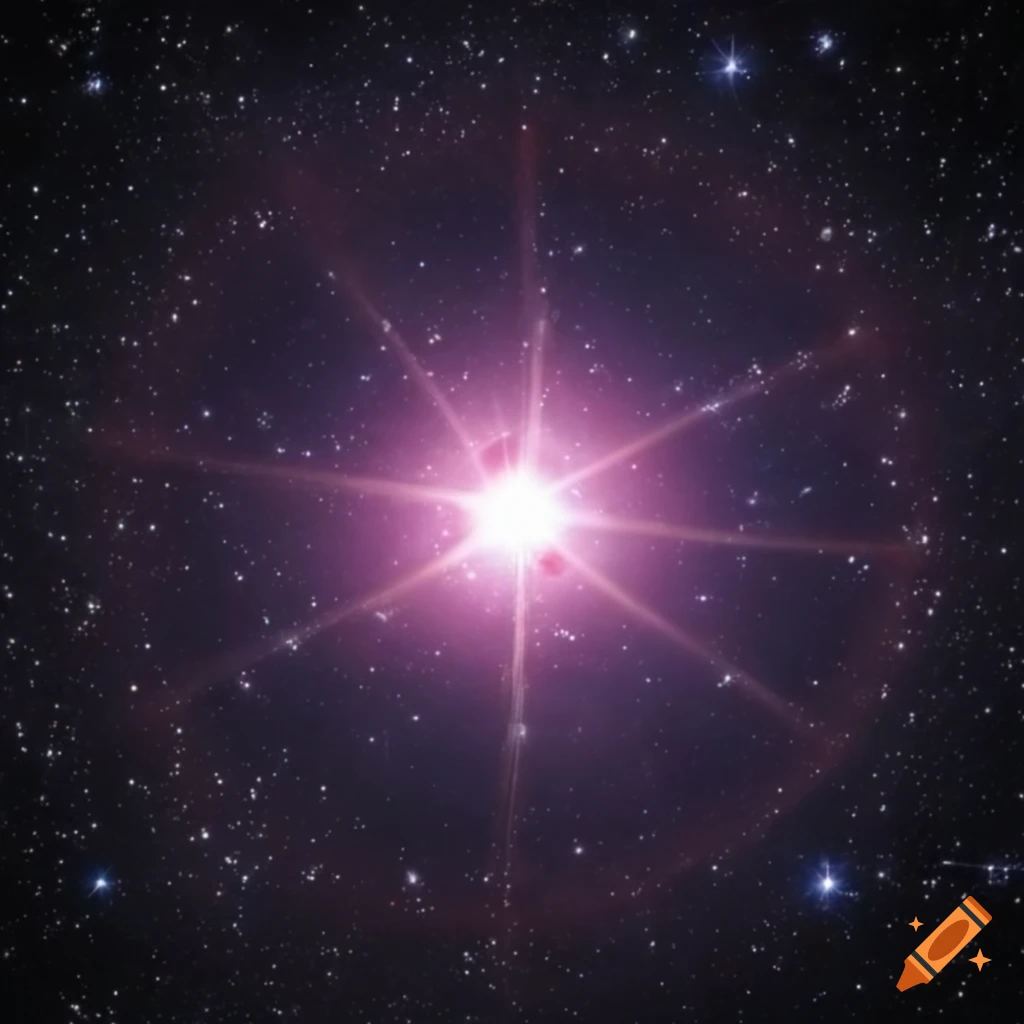 Image of a constellation with a central giant star on Craiyon