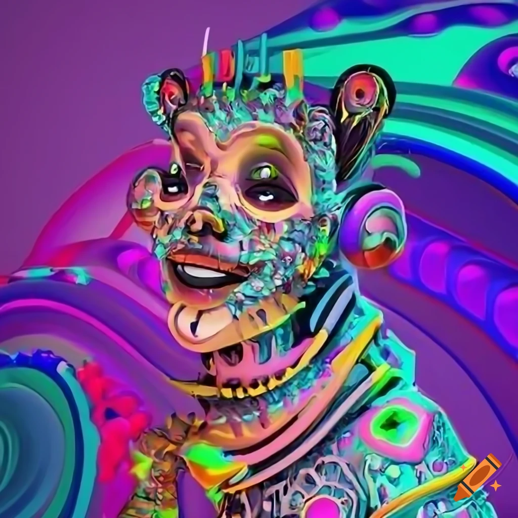 vibrant NFT character with vibrant colors