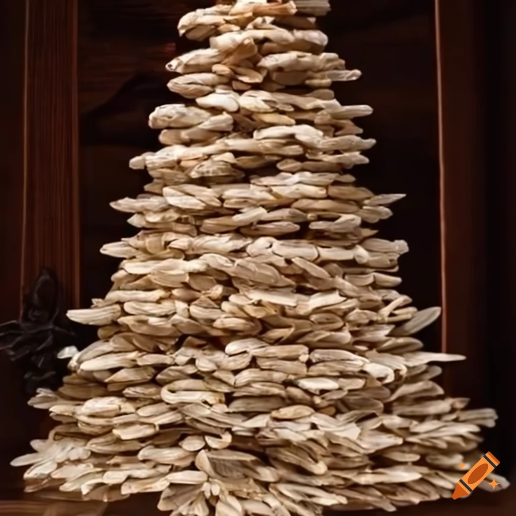 Rice grain christmas tree