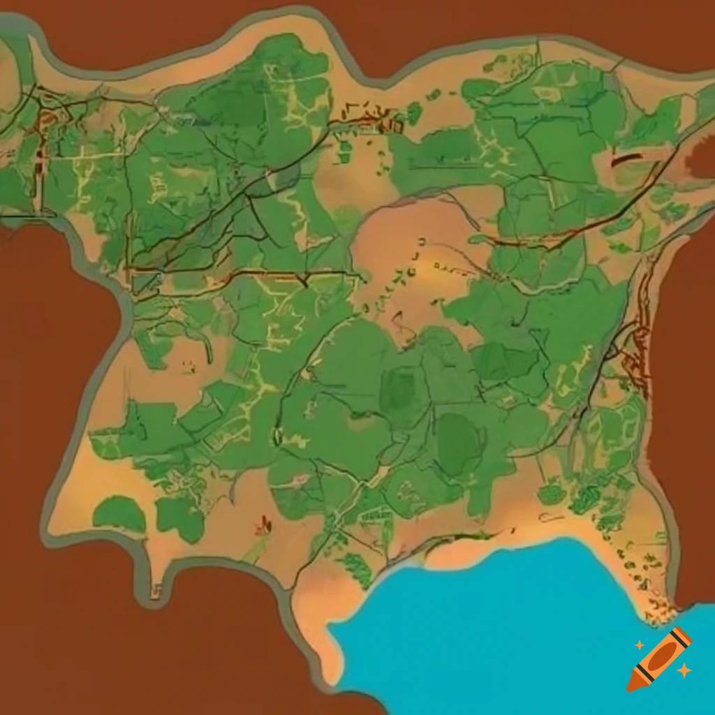 Map showing route from house to nearest evacuation center