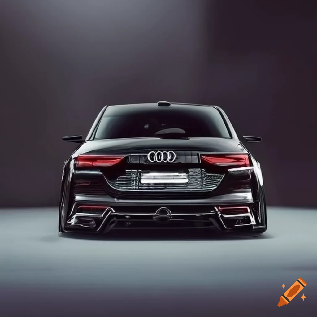 Black modified audi a4 2019 saloon on Craiyon
