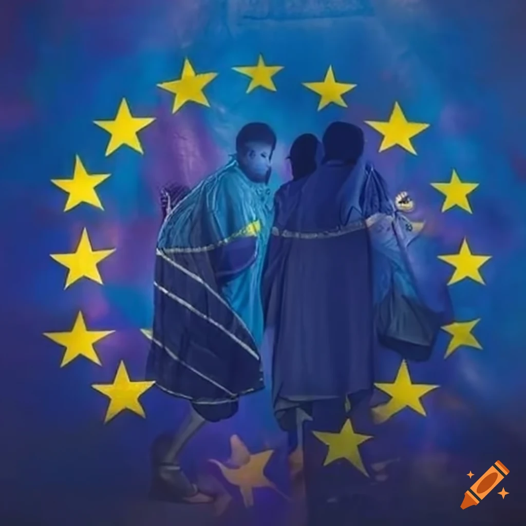 group of refugees in European Union