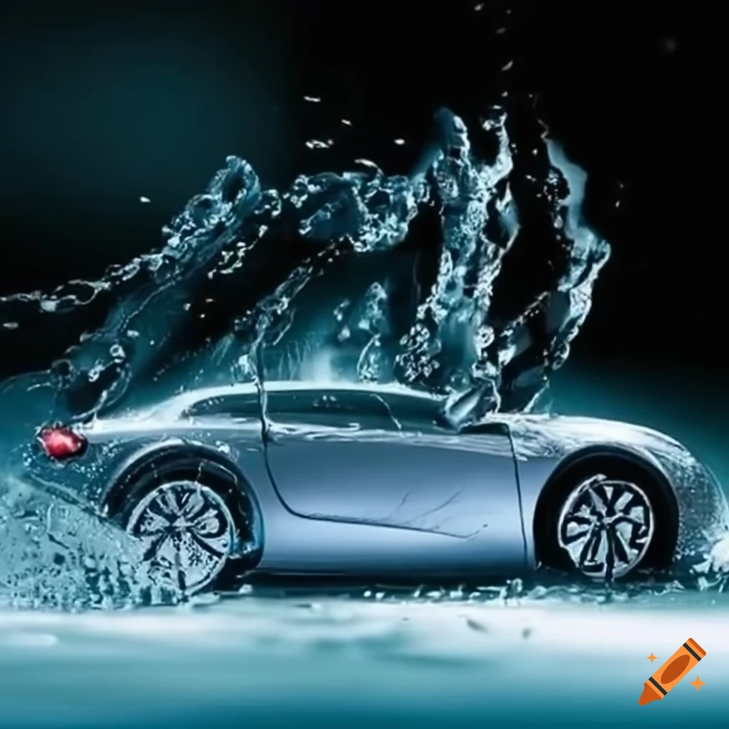 Car running on water