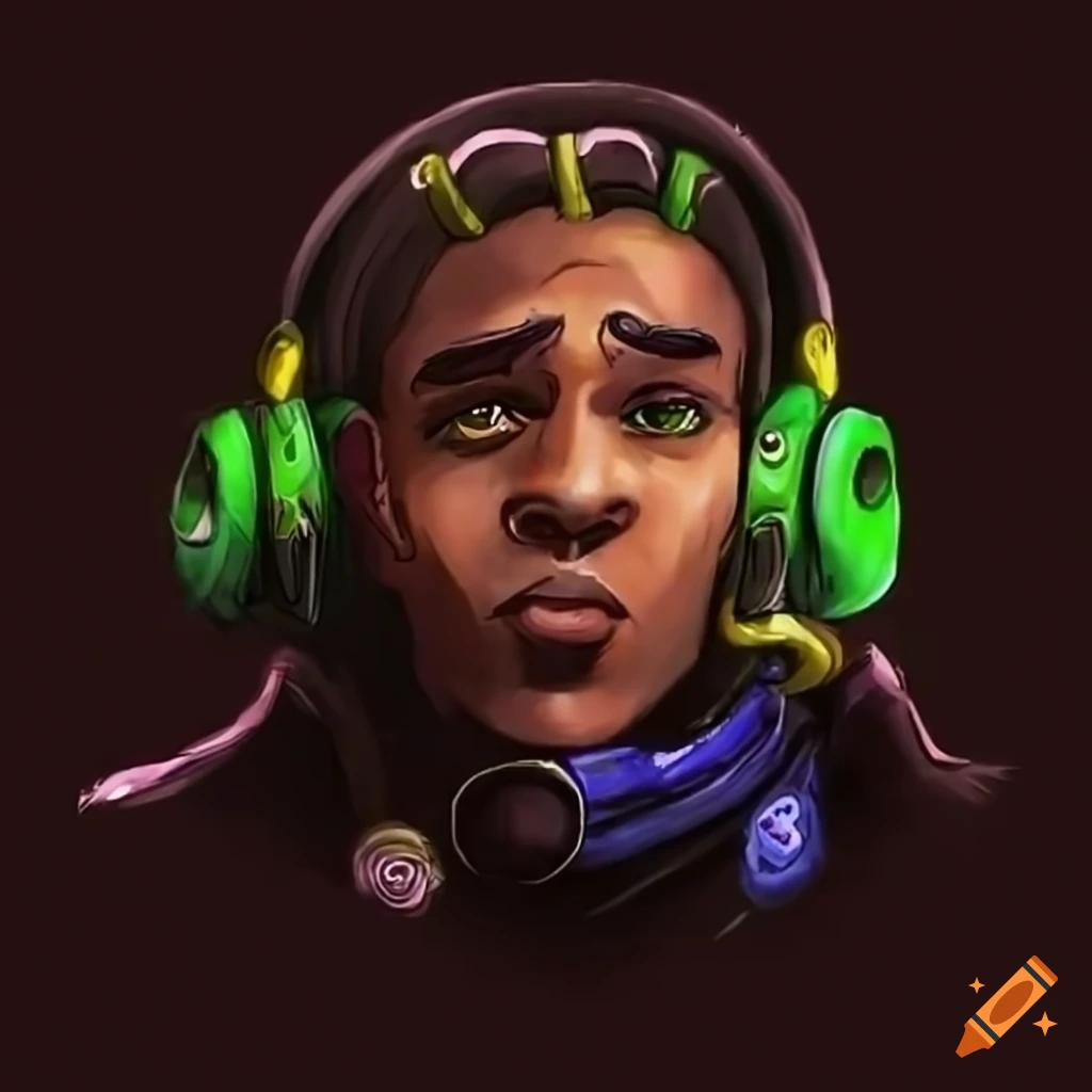 Lucio from Overwatch in Jojo's Bizarre Adventure style