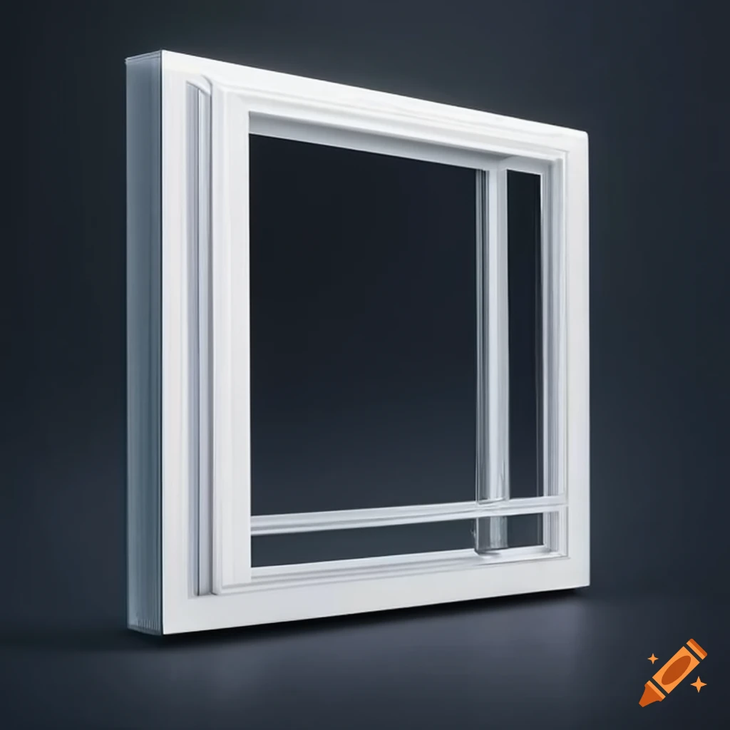 Modern plastic window frame for home renovation
