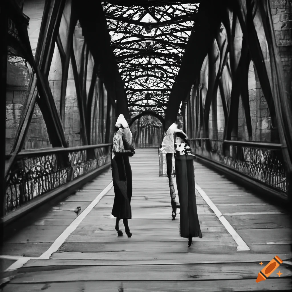 artistic photo of a bridge over a river