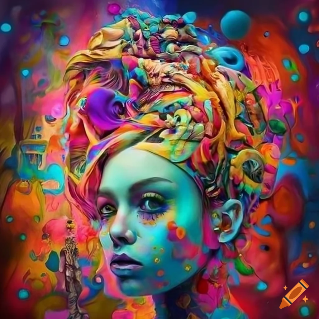 vibrant and surreal contemporary art