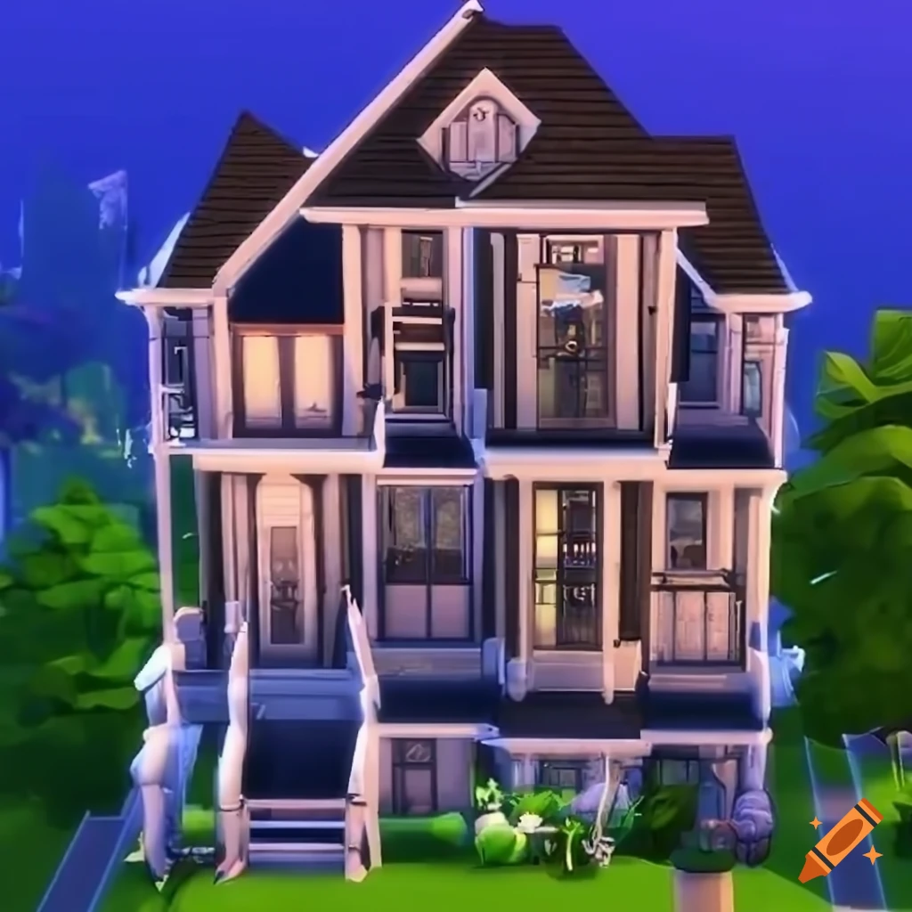 sims-4-duplex-house-design-on-craiyon