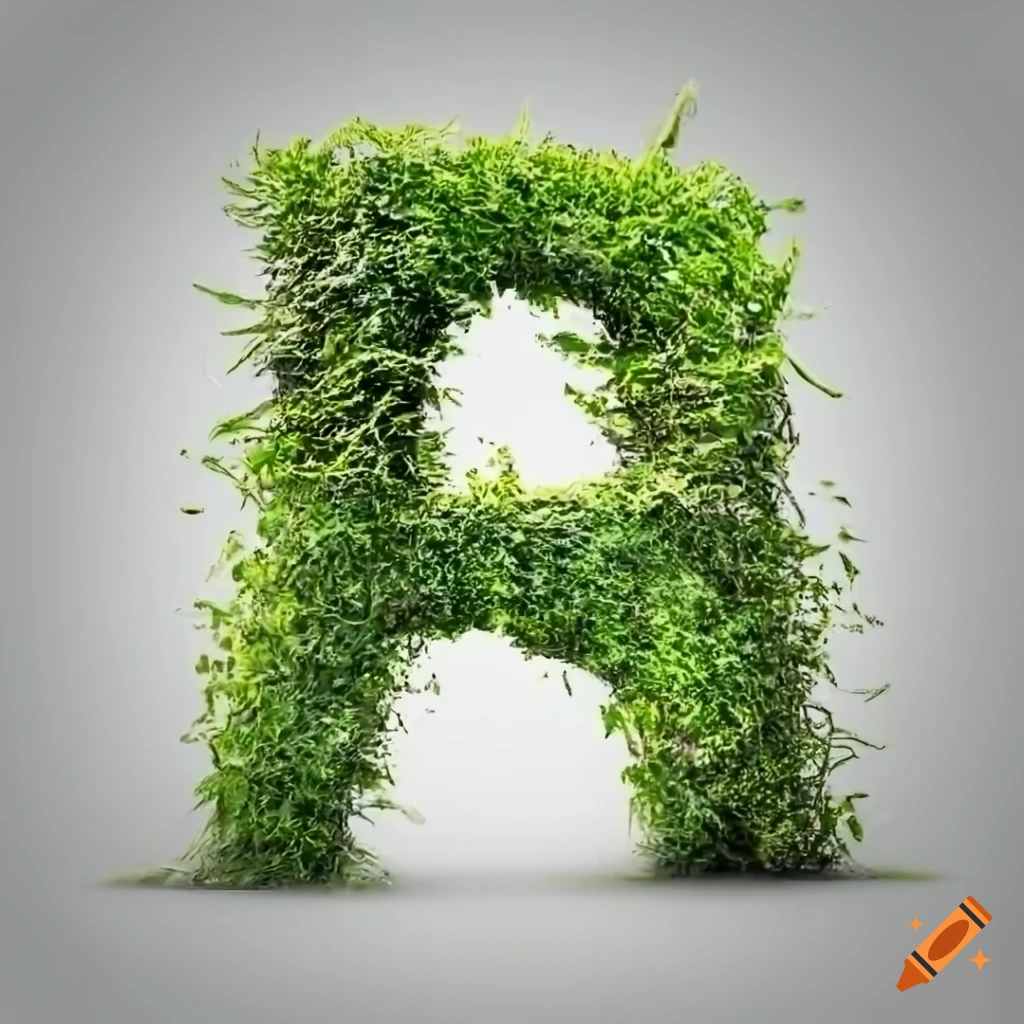 ultra realistic stone letter A on white background