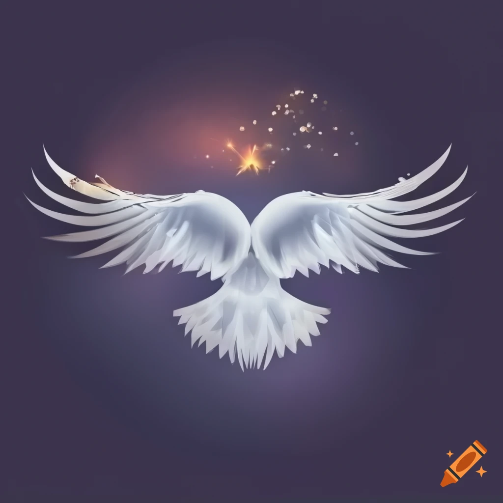 minimalistic logo of a white eagle