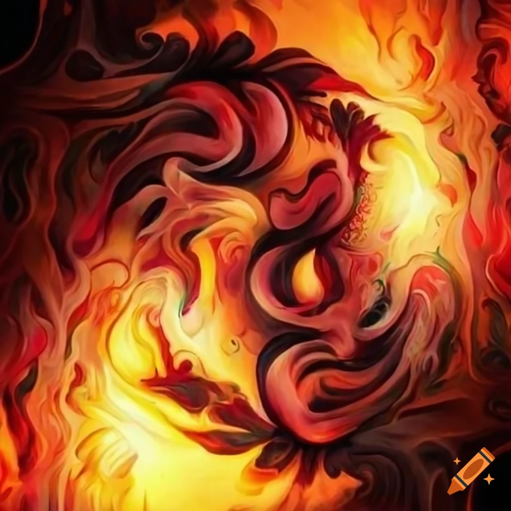 traditional-american-art-of-two-souls-becoming-one-flame-on-craiyon