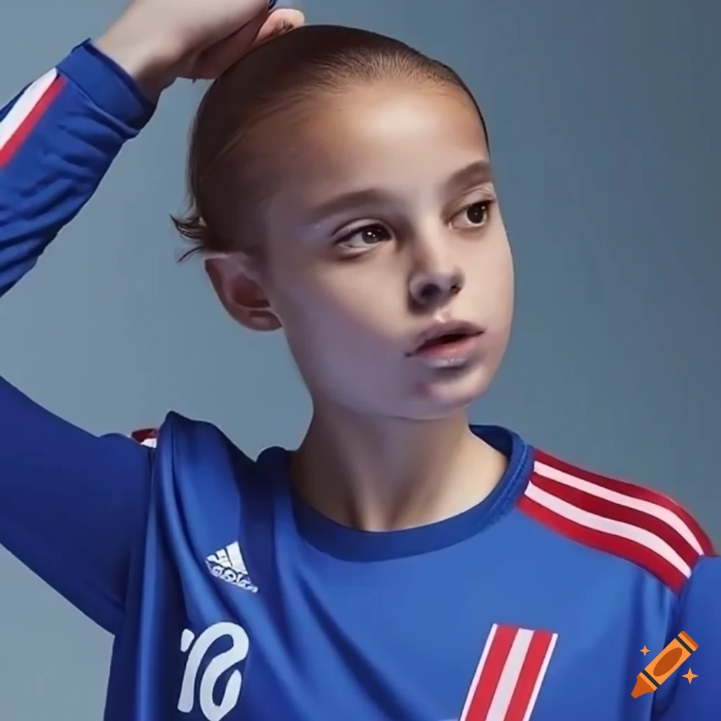 Adidas jersey of a girl from the france handball team
