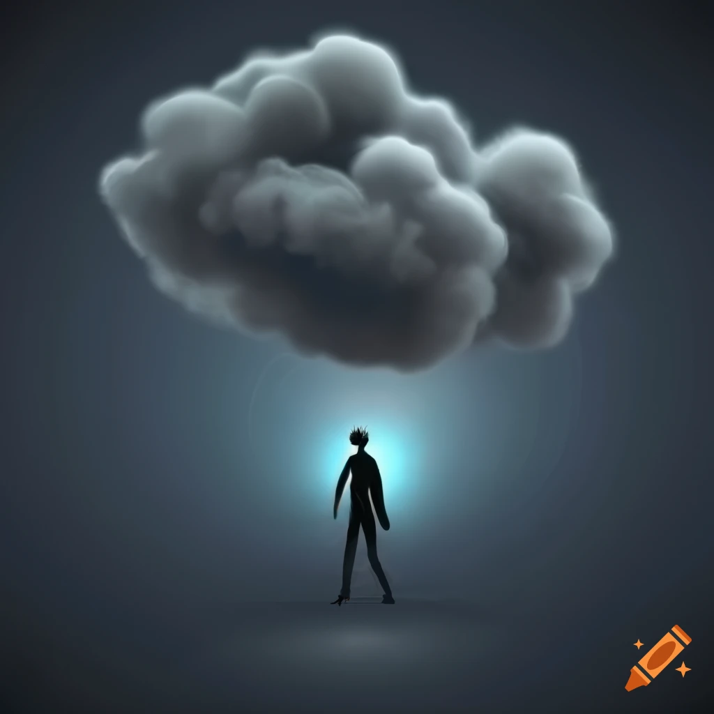 illustration-of-a-dark-cloud-over-a-person