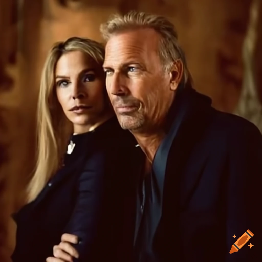 Kevin costner and jewel in a romantic scene on Craiyon