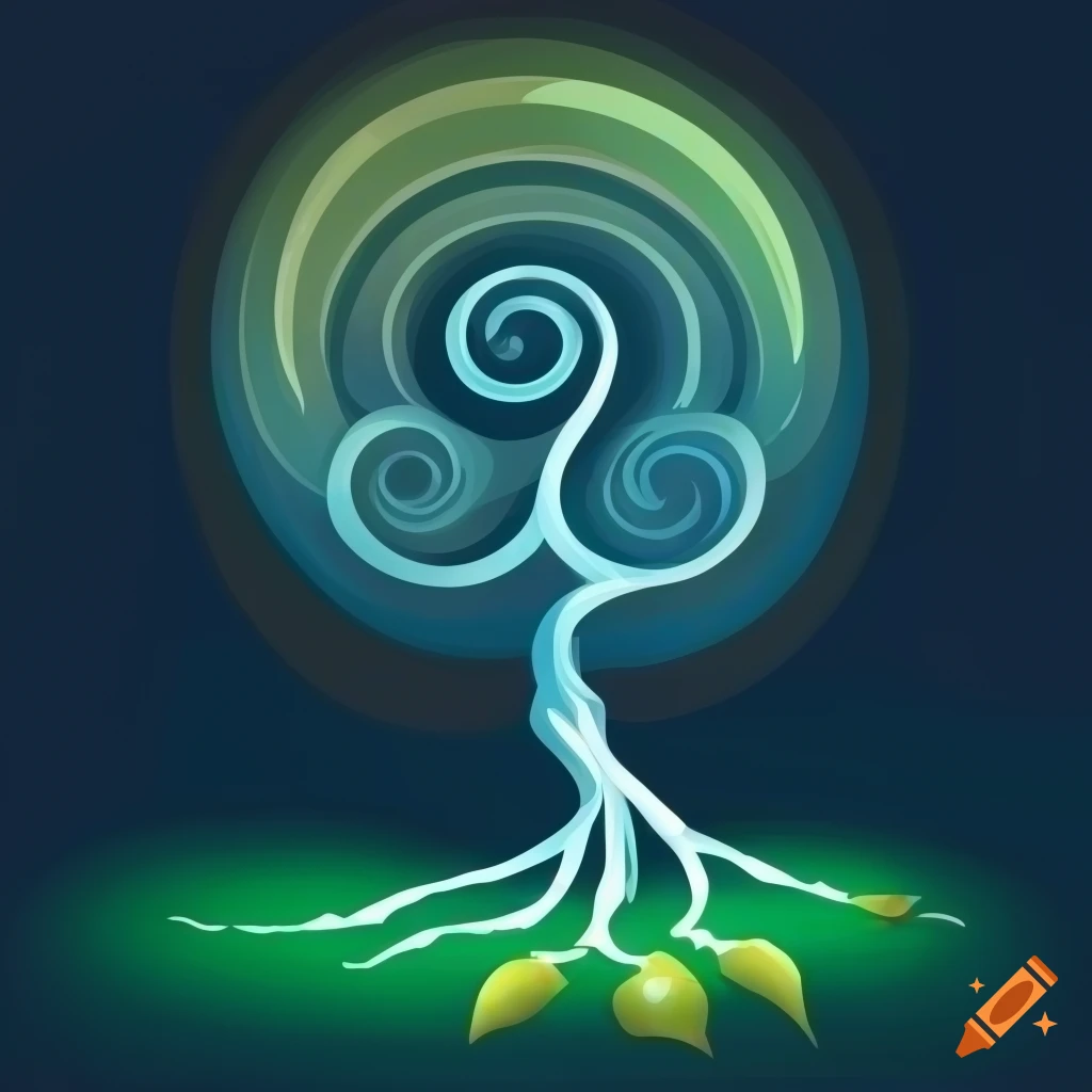 Vector icon of a tree trunk with mathematical and physics concepts on ...